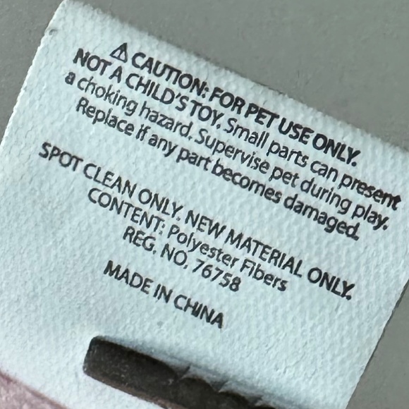 Peanuts Woodstock Plush Dog Toy, retro pastel LOVE emblem + squeaker (NWT) - Picture 8 of 9